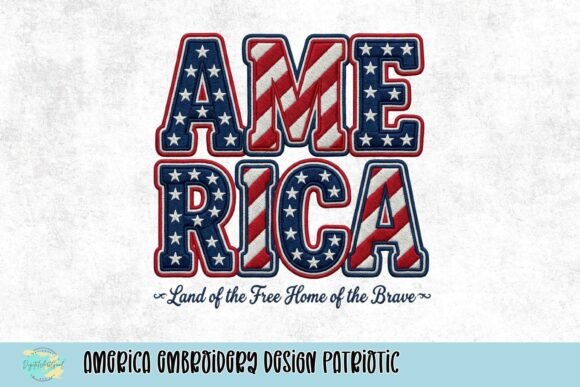 America Embroidery Design Patriotic Review
