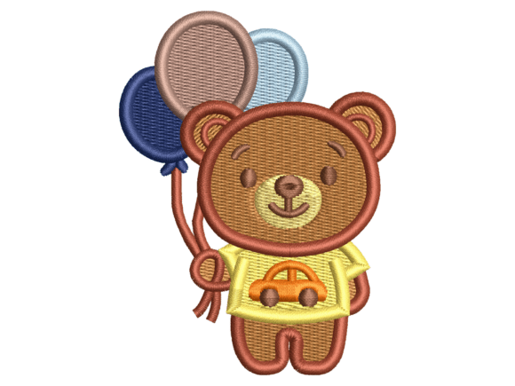 Balloon Teddy Embroidery: A Craft Fair Review