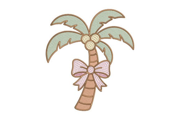 Coconut Tree Embroidery Design Review for Business Branding