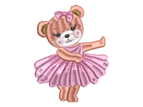 Cute Ballerina Bear Embroidery Review