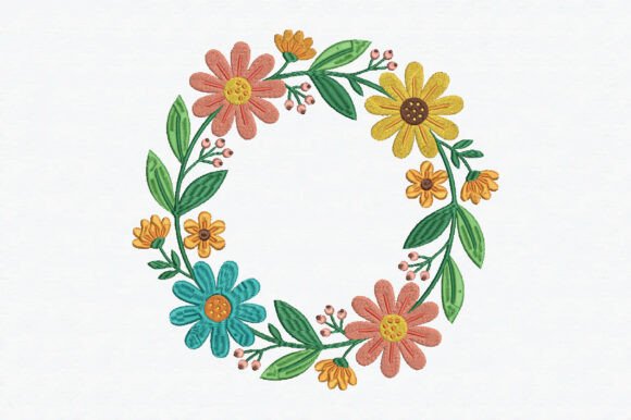 Flower Border Round Embroidery Design Review for Real Projects