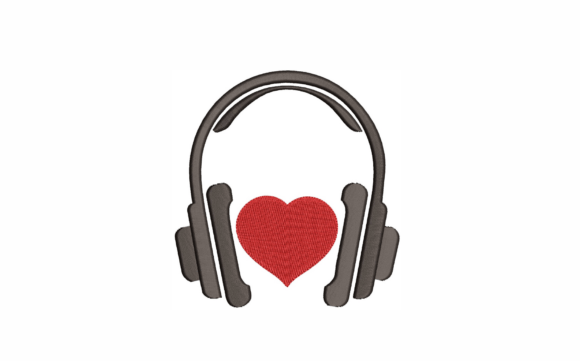 Headphones with Heart Machine Embroidery Review