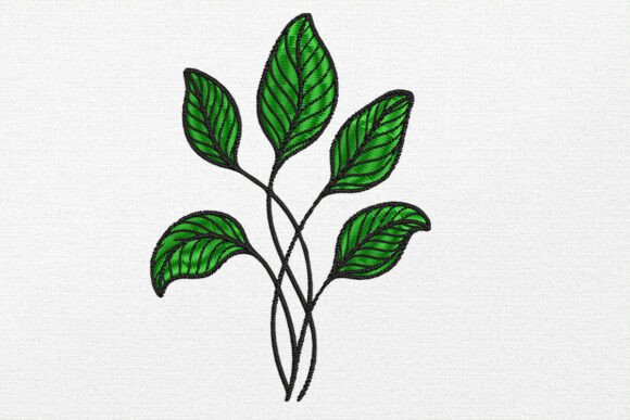 Leaf Floral Motif Embroidery Design Review