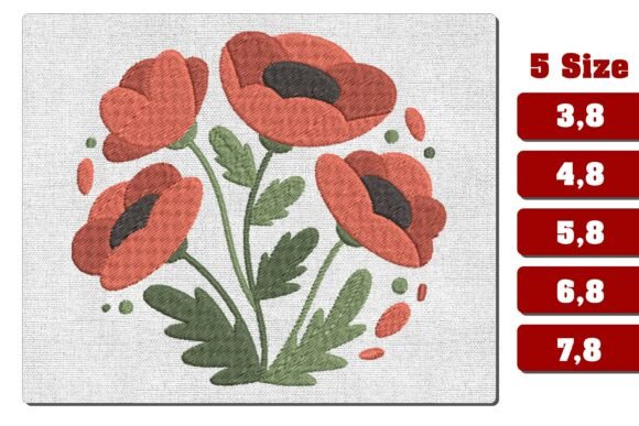 Red Poppy Bouquet Embroidery: A Seasonal Designer’s Review