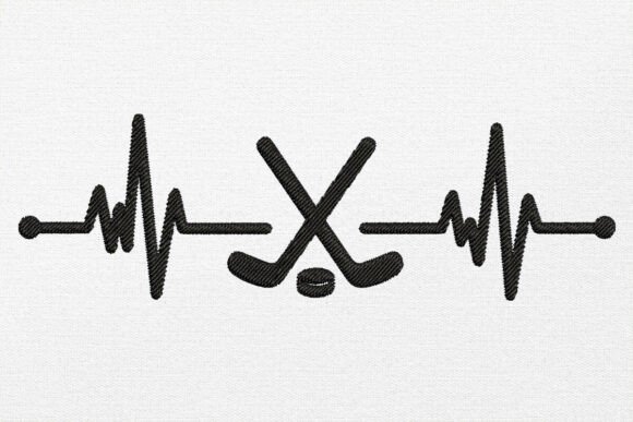 Review: Hockey Heartbeat Embroidery Design