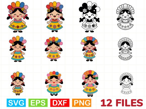 Reviewing the Mexican Folk Doll Embroidery SVG Bundle